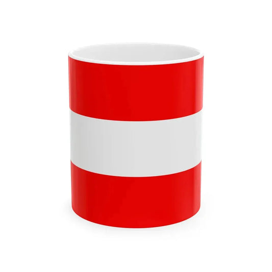 Kaientai Flag (Japan) White Coffee Mug 11oz - Go Mug Yourself