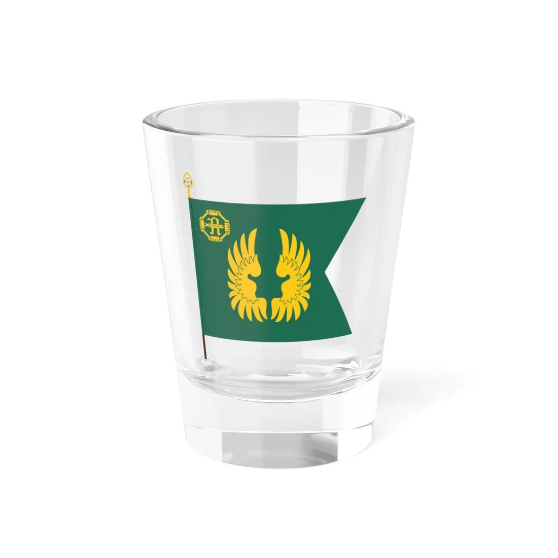 Kainuun jääkäripataljoonan lippu (Finland) Shot Glass 1.5oz 1.5oz - Go Mug Yourself
