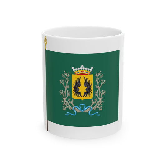 Kainuun prikaatin lippu (Finland) White Coffee Mug-11oz-Go Mug Yourself