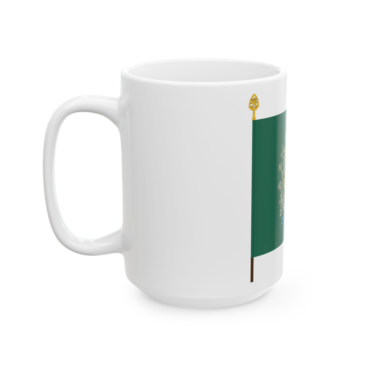 Kainuun prikaatin lippu (Finland) White Coffee Mug-Go Mug Yourself