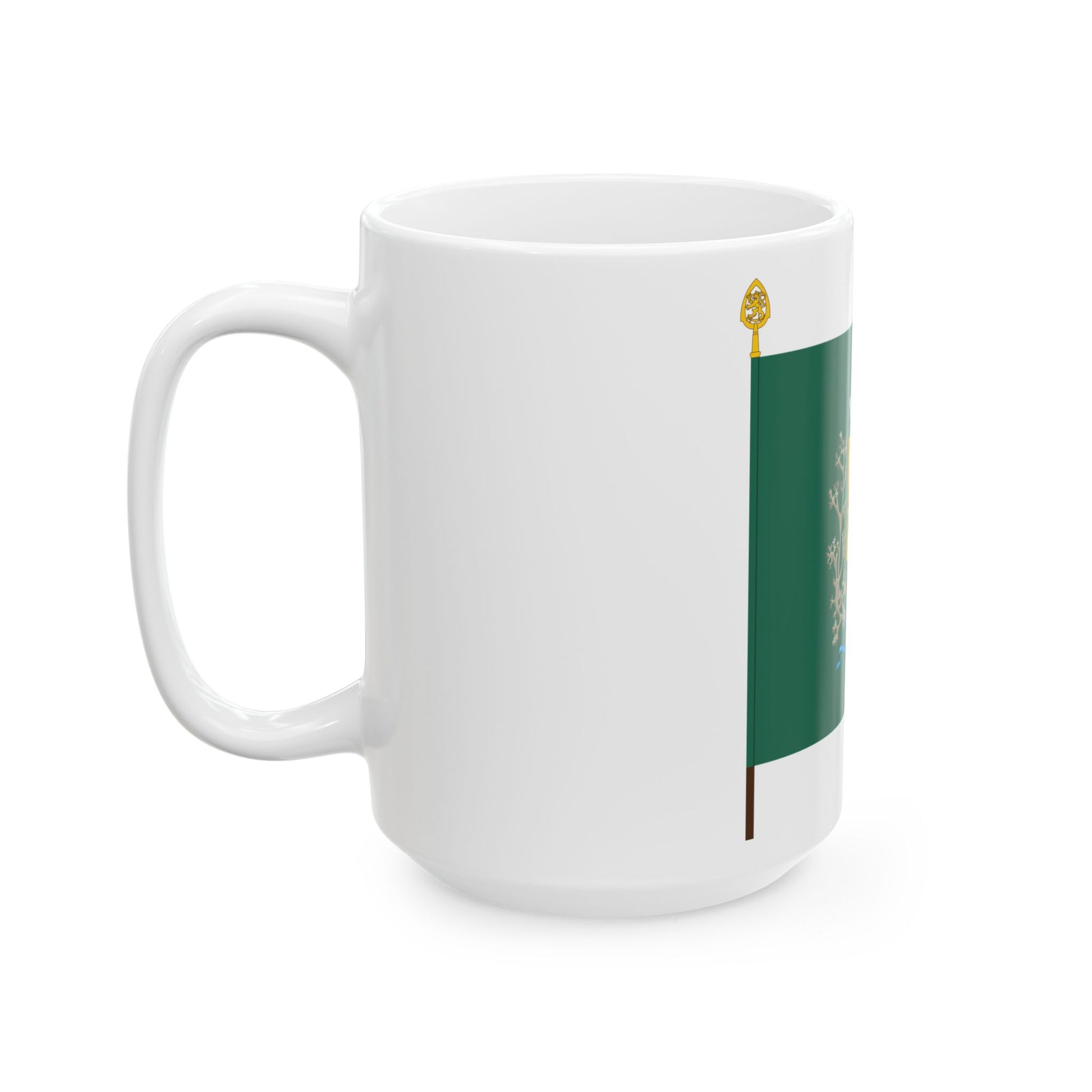Kainuun prikaatin lippu (Finland) White Coffee Mug-Go Mug Yourself