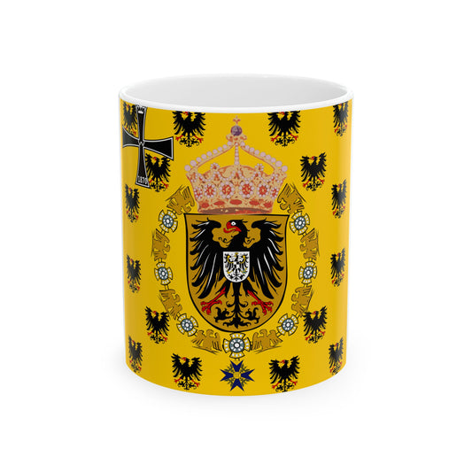 Kaiserinstandarte 1888 (Germany) White Coffee Mug-11oz-Go Mug Yourself