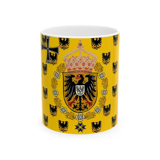 Kaiserinstandarte 1888 (Germany) White Coffee Mug 11oz - Go Mug Yourself