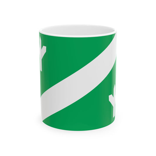 Kaiu Commune Flag (Estonia) White Coffee Mug-11oz-Go Mug Yourself
