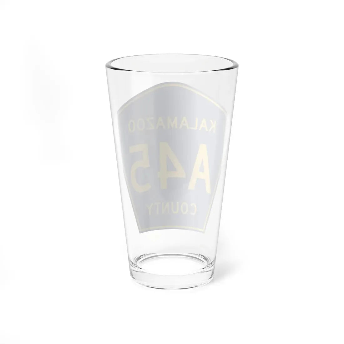 Kalamazoo County A-45 (Michigan) (Road Sign) Pint Glass 16oz - Go Mug Yourself
