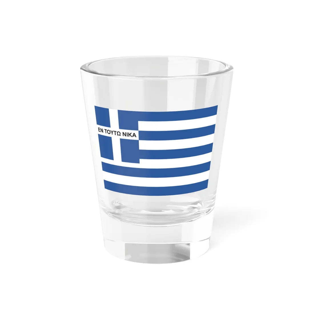 Kallergis Brothers flag (Greece) Shot Glass 1.5oz 1.5oz - Go Mug Yourself