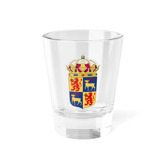 Kalmars läns vapen crowned (Sweden) (Coat of Arms) Shot Glass 1.5oz 1.5oz - Go Mug Yourself