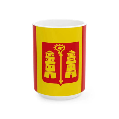 Kalmthout vlag (Belgium) White Coffee Mug 15oz - Go Mug Yourself