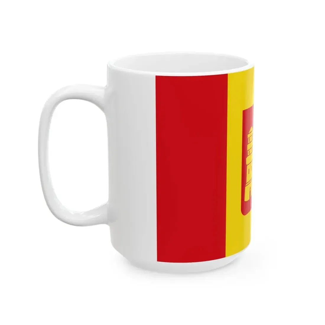 Kalmthout vlag (Belgium) White Coffee Mug - Go Mug Yourself