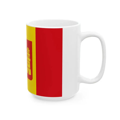Kalmthout vlag (Belgium) White Coffee Mug - Go Mug Yourself