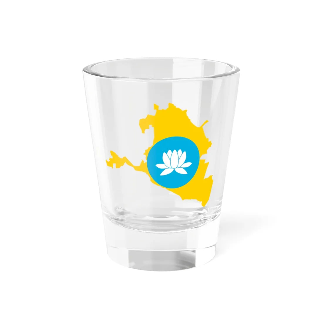 Kalmyk-geo-stub (Russia) Shot Glass 1.5oz 1.5oz - Go Mug Yourself