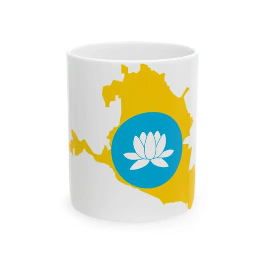 Kalmyk-geo-stub (Russia) White Coffee Mug 11oz - Go Mug Yourself