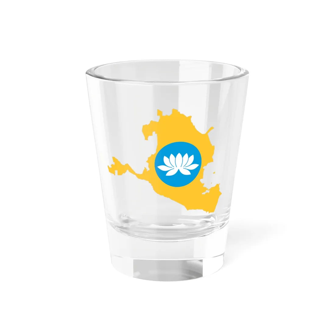Kalmykia-Flagmap (Russia) Shot Glass 1.5oz 1.5oz - Go Mug Yourself