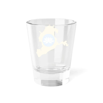 Kalmykia-Flagmap (Russia) Shot Glass 1.5oz - Go Mug Yourself