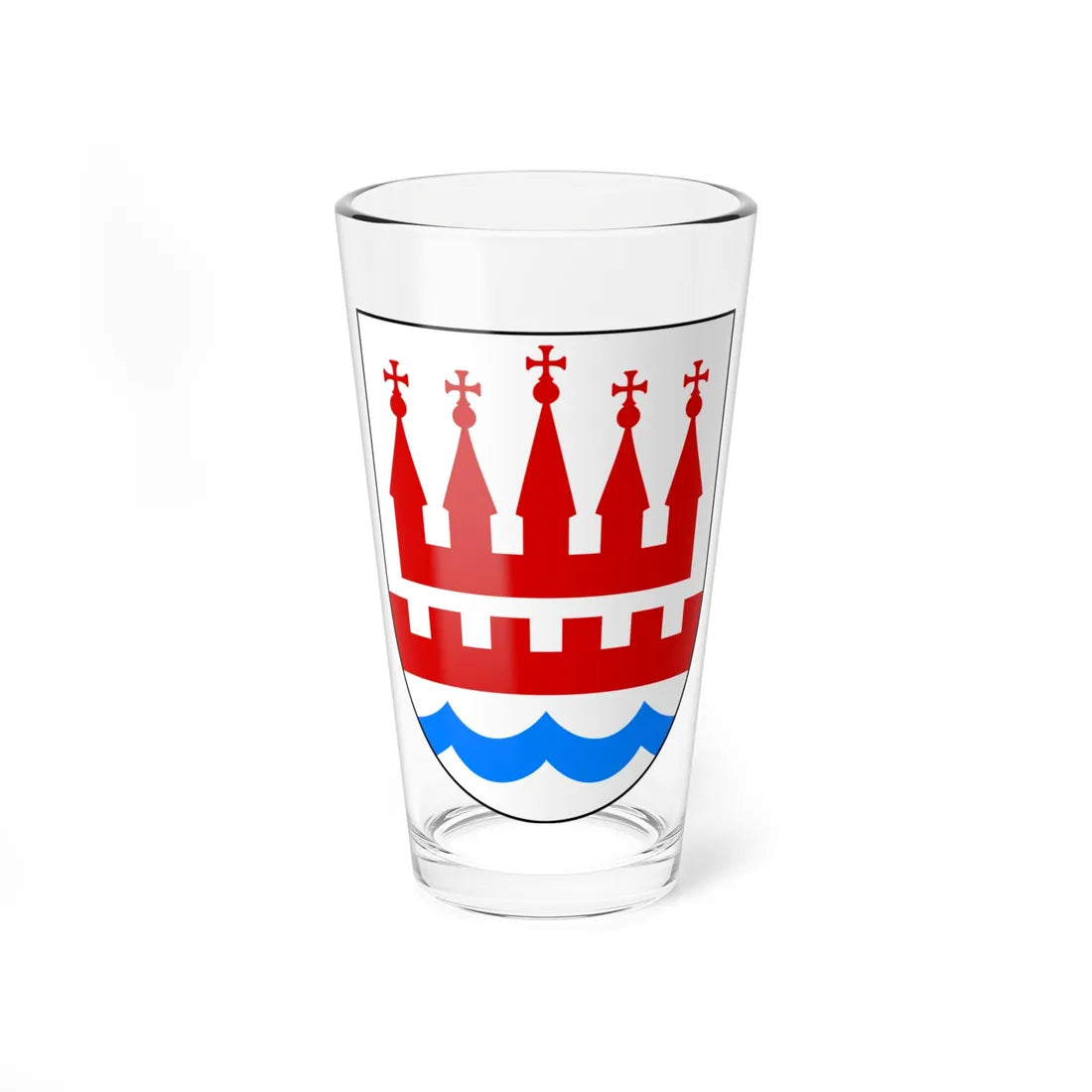 Kalundborg Kommune coa (Denmark) (Coat of Arms) Pint Glass 16oz 16oz - Go Mug Yourself