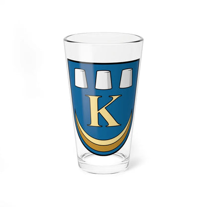 Kalush coat of arms escutcheon (Ukraine) (Coat of Arms) Pint Glass 16oz 16oz - Go Mug Yourself