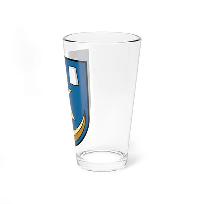Kalush coat of arms escutcheon (Ukraine) (Coat of Arms) Pint Glass 16oz - Go Mug Yourself