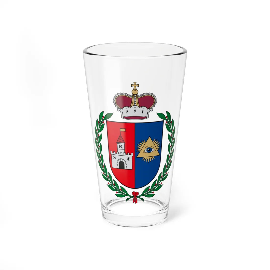 Kalvarija COA great (Lithuania) (Coat of Arms) Pint Glass 16oz 16oz - Go Mug Yourself