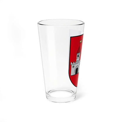 Kalvarija COA small (Lithuania) (Coat of Arms) Pint Glass 16oz - Go Mug Yourself