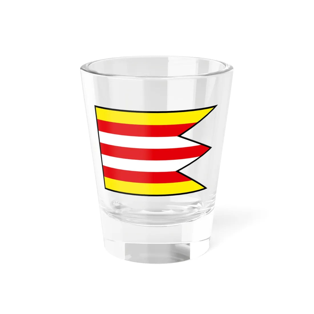 Kamenne Kosihy Velky Krtis Flag (Slovakia) Shot Glass 1.5oz 1.5oz - Go Mug Yourself