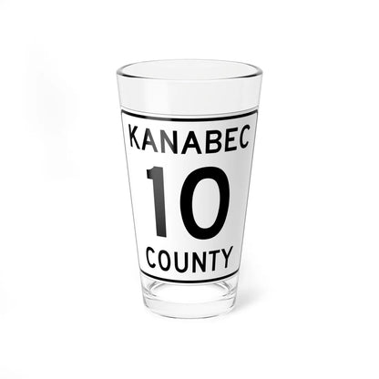 Kanabec County 10 MN (Minnesota) (Road Sign) Pint Glass 16oz 16oz - Go Mug Yourself