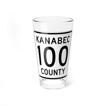 Kanabec County 100 MN (Minnesota) (Road Sign) Pint Glass 16oz 16oz - Go Mug Yourself