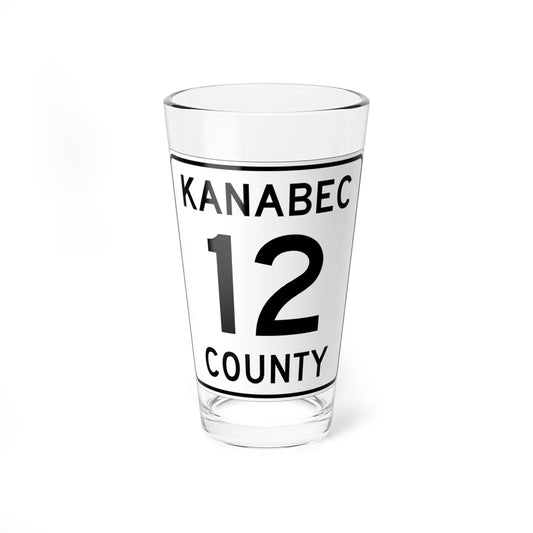 Kanabec County 12 MN (Minnesota) (Road Sign) Pint Glass 16oz 16oz - Go Mug Yourself