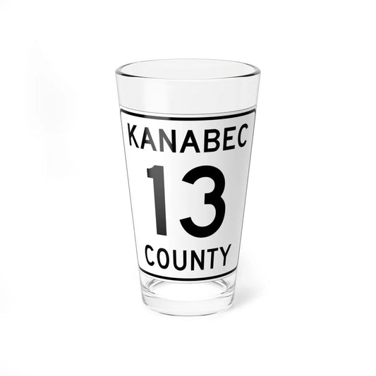 Kanabec County 13 MN (Minnesota) (Road Sign) Pint Glass 16oz 16oz - Go Mug Yourself