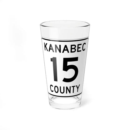 Kanabec County 15 MN (Minnesota) (Road Sign) Pint Glass 16oz 16oz - Go Mug Yourself