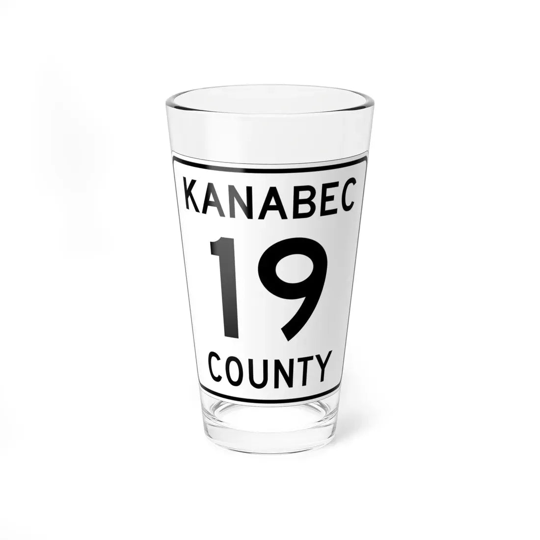 Kanabec County 19 MN (Minnesota) (Road Sign) Pint Glass 16oz 16oz - Go Mug Yourself