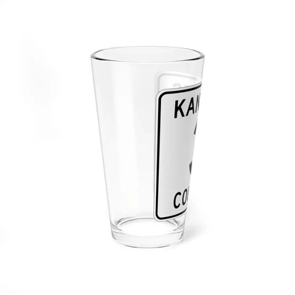 Kanabec County 3 MN (Minnesota) (Road Sign) Pint Glass 16oz - Go Mug Yourself