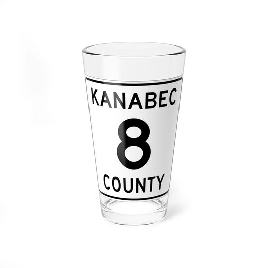 Kanabec County 8 MN (Minnesota) (Road Sign) Pint Glass 16oz 16oz - Go Mug Yourself