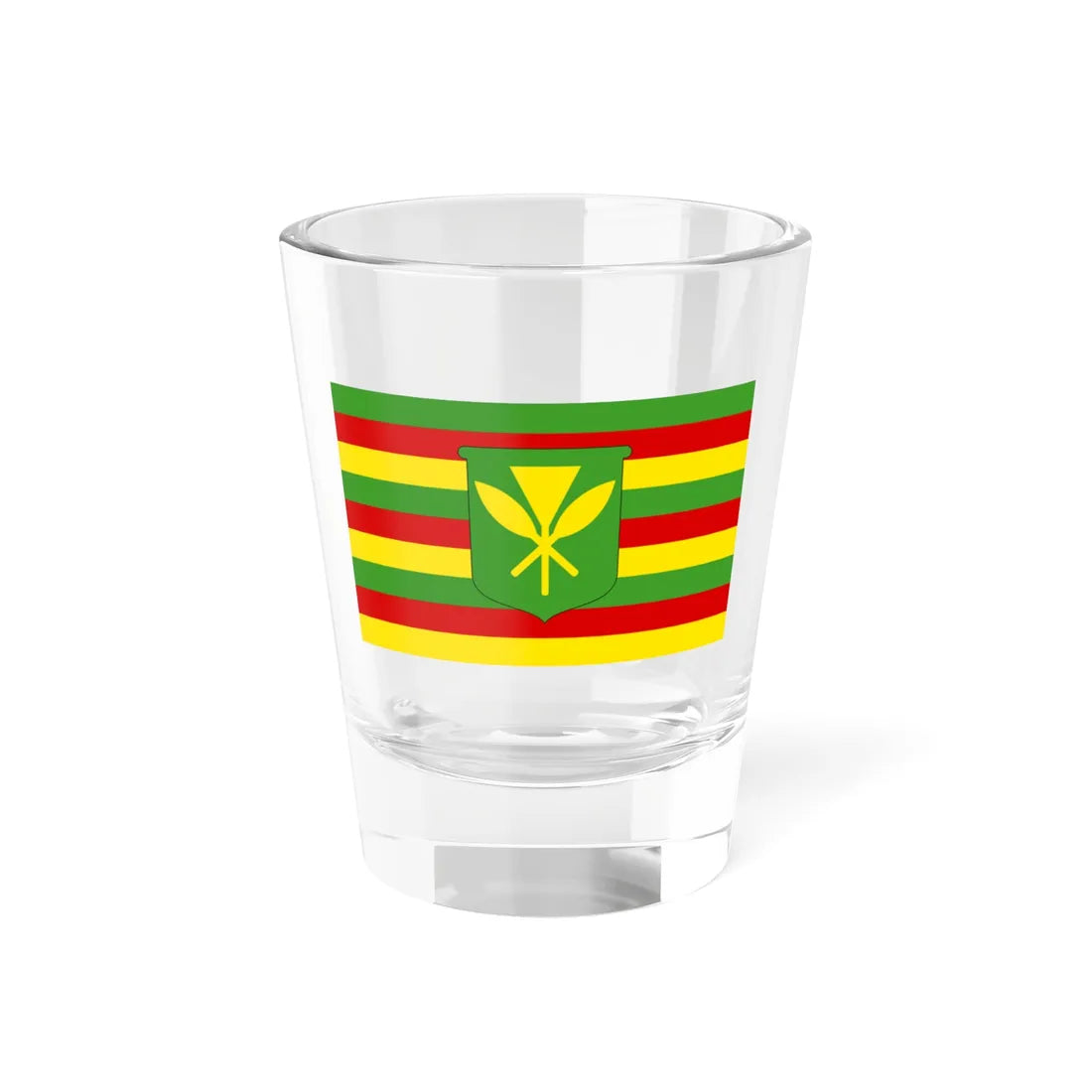 Kanaka Maoli flag (United States) Shot Glass 1.5oz 1.5oz - Go Mug Yourself