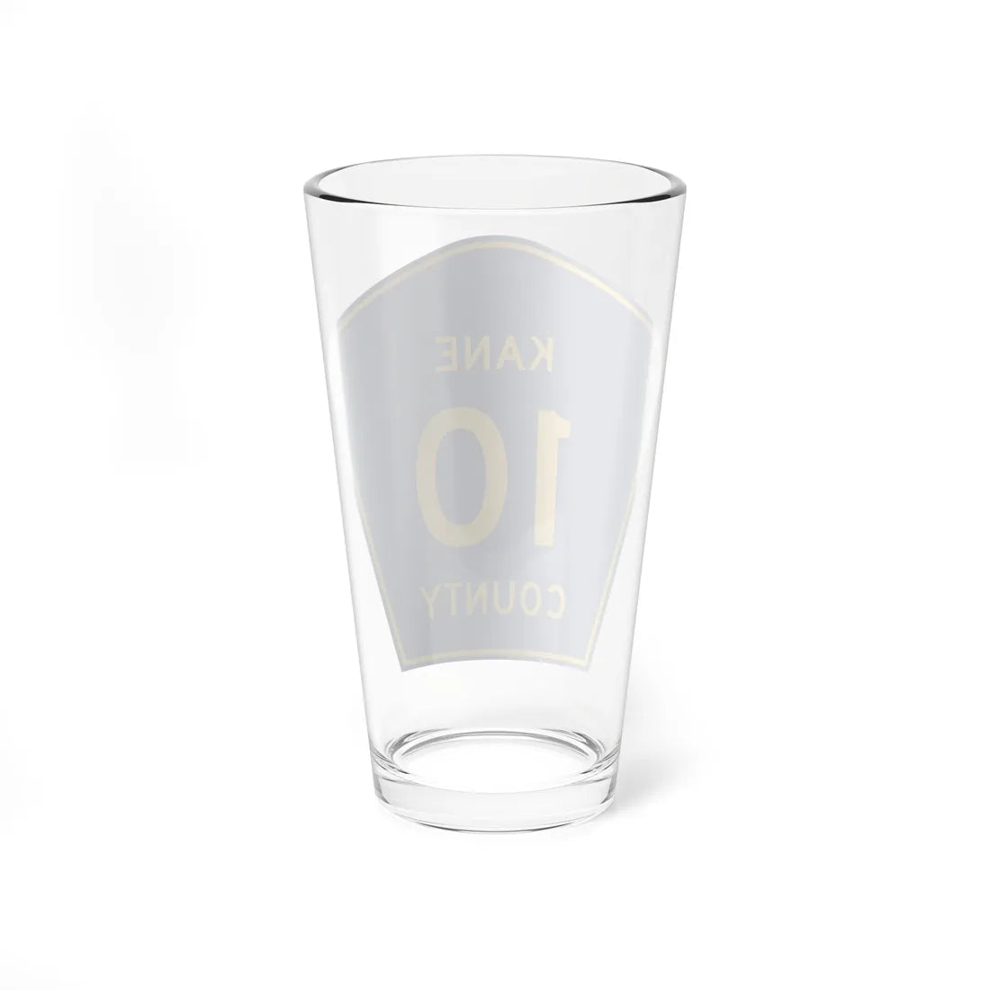 Kane County 10 (Illinois) (Road Sign) Pint Glass 16oz - Go Mug Yourself
