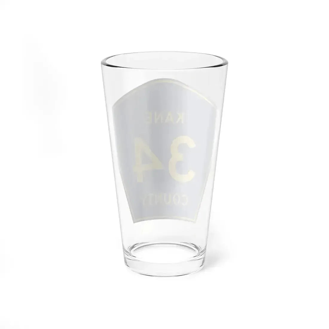Kane County 34 (Illinois) (Road Sign) Pint Glass 16oz - Go Mug Yourself