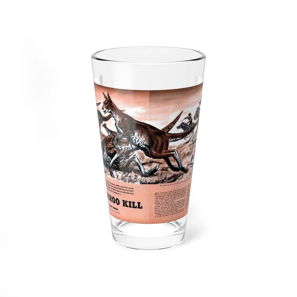 Kangaroo Kill, Outdoor Adventures, March 1956 - Pint Glass 16oz-16oz-Go Mug Yourself