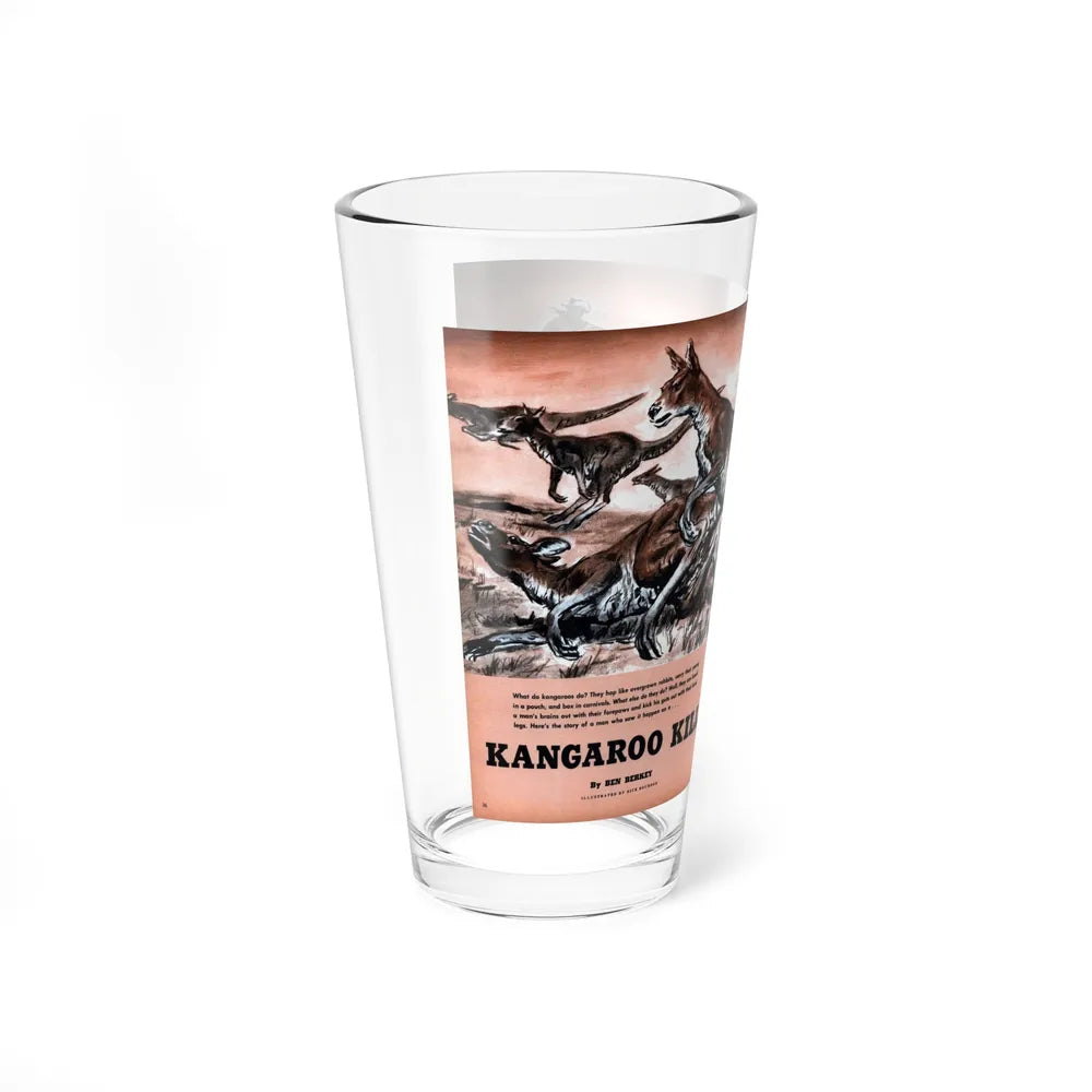 Kangaroo Kill, Outdoor Adventures, March 1956 - Pint Glass 16oz-Go Mug Yourself