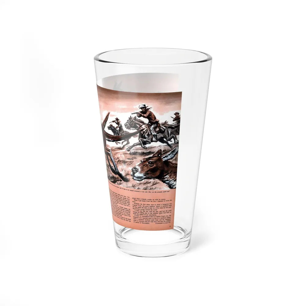 Kangaroo Kill, Outdoor Adventures, March 1956 - Pint Glass 16oz-Go Mug Yourself