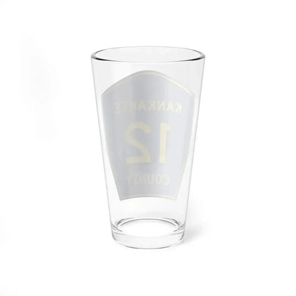 Kankakee County 12 (Illinois) (Road Sign) Pint Glss 16oz - Go Mug Yourself