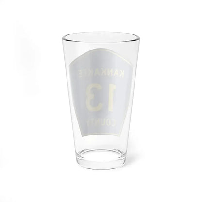 Kankakee County 13 (Illinois) (Road Sign) Pint Glss 16oz - Go Mug Yourself