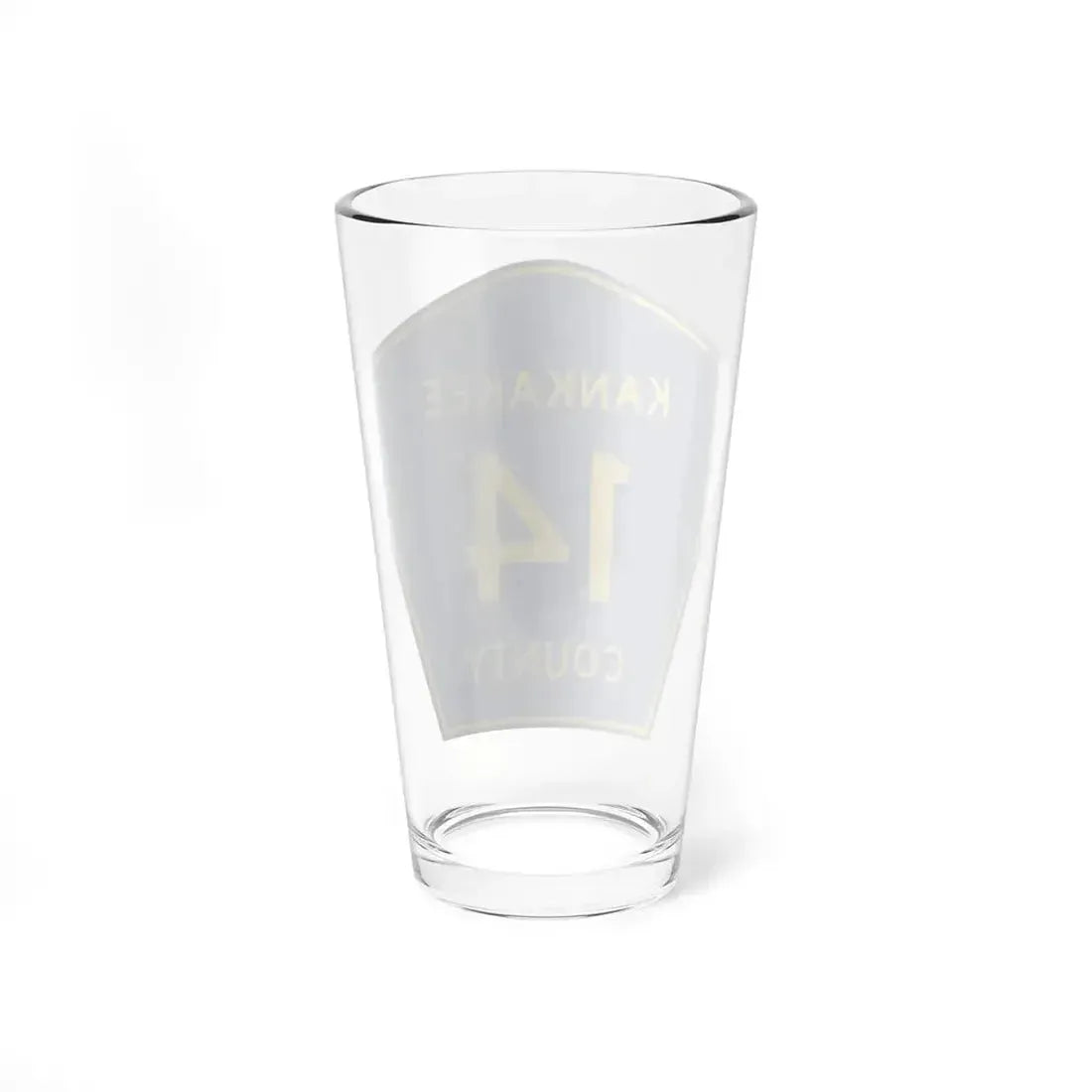 Kankakee County 14 (Illinois) (Road Sign) Pint Glass 16oz - Go Mug Yourself