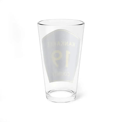 Kankakee County 19 (Illinois) (Road Sign) Pint Glass 16oz - Go Mug Yourself