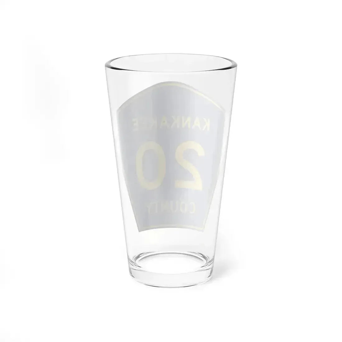 Kankakee County 20 (Illinois) (Road Sign) Pint Glass 16oz - Go Mug Yourself