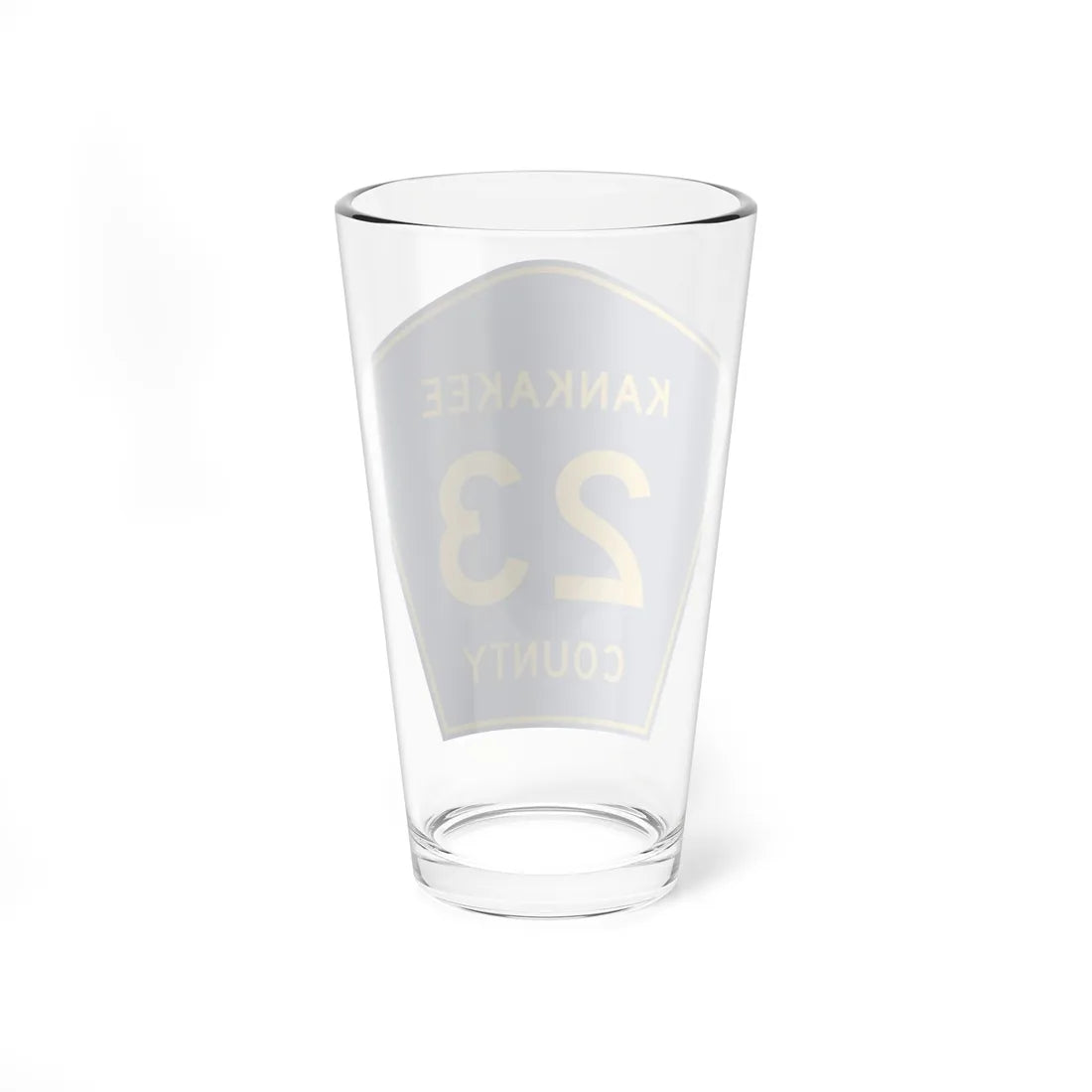 Kankakee County 23 (Illinois) (Road Sign) Pint Glass 16oz - Go Mug Yourself