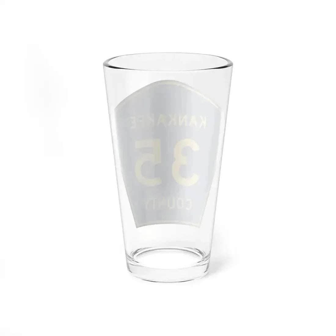 Kankakee County 35 (Illinois) (Road Sign) Pint Glass 16oz - Go Mug Yourself