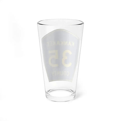 Kankakee County 35 (Illinois) (Road Sign) Pint Glss 16oz - Go Mug Yourself