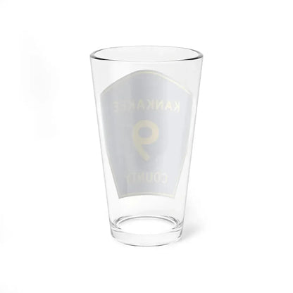 Kankakee County 9 (Illinois) (Road Sign) Pint Glss 16oz - Go Mug Yourself