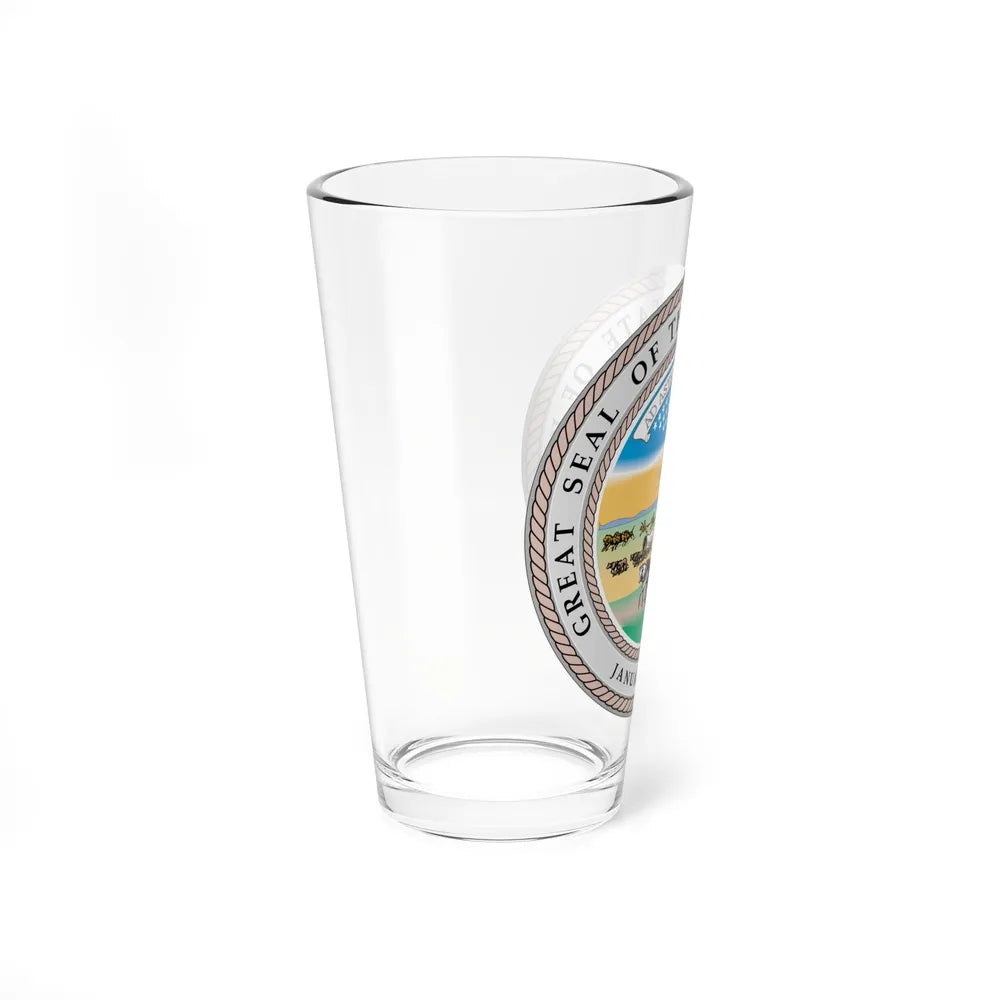 Kansas State Seal - Pint Glass 16oz-Go Mug Yourself