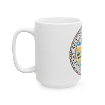 Kansas State Seal - White Coffee Mug - Go Mug Yourself