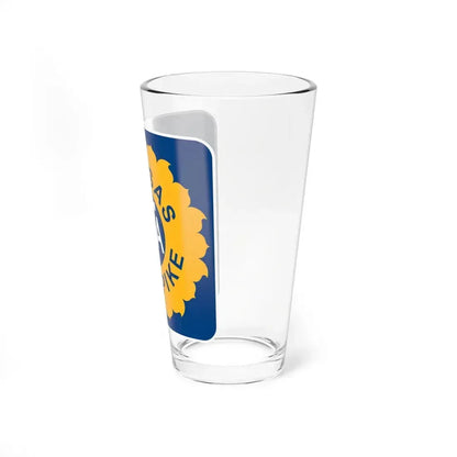 Kansas Turnpike (Kansas) (Road Sign) Pint Glass 16oz - Go Mug Yourself